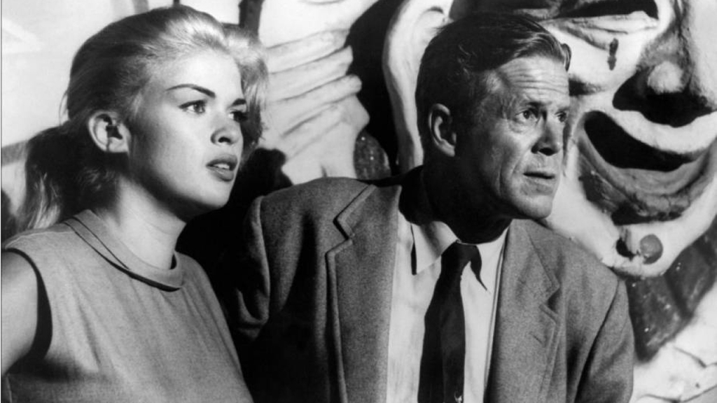 Jayne Mansfield and Dan Duryea in THE BURGLAR