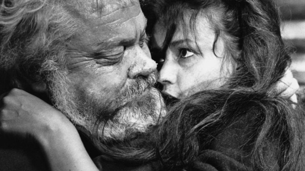 Orson Welles and Jeanne Moreau in CHIMES AT MIDNIGHT