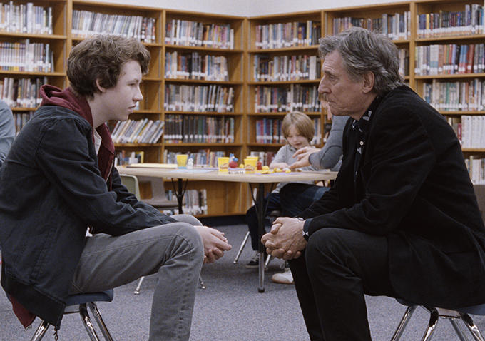 Devin Druid and Gabriel Byrne in LOUDER THAN BOMBS