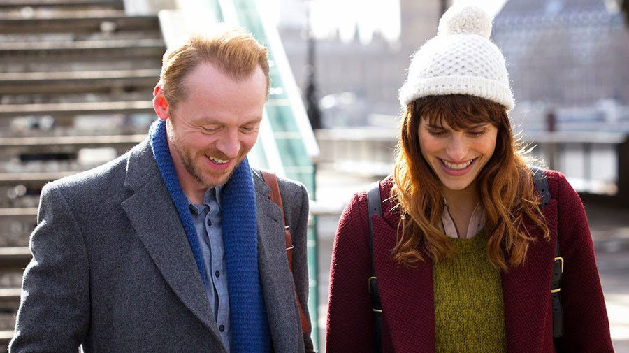 Simon Pegg and Lake Bell in MAN UP