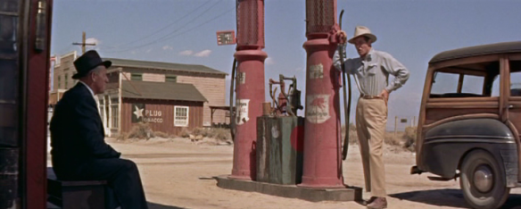 Spencer Tracy and Robert Ryan in BAD DAY AT BLACK ROCK