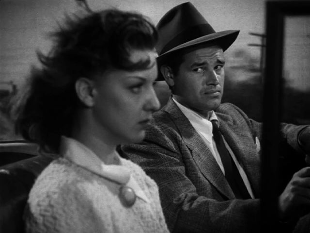 Ann Savage and Tom Neal in DETOUR