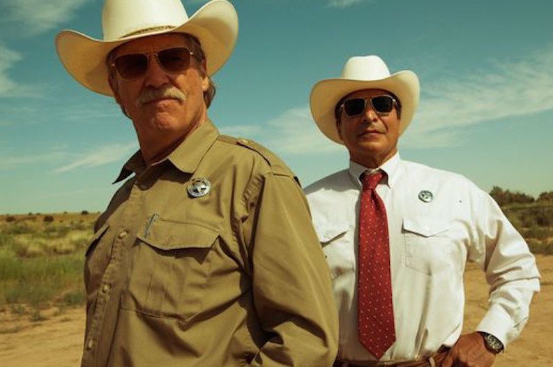 Jeff Bridges and Gil Birmingham in HELL OR HIGH WATER