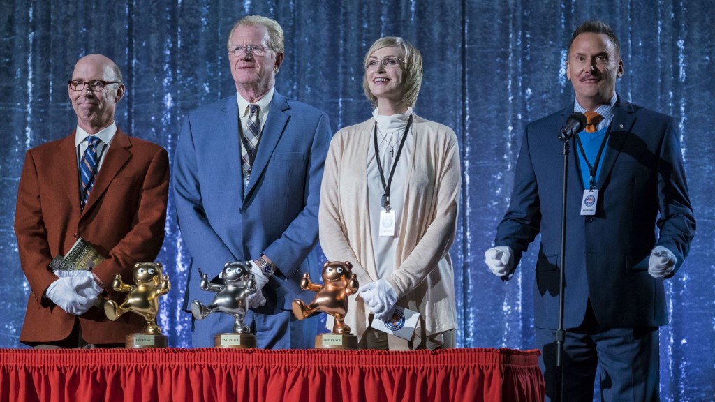 Don Lake, Ed Begley, Jr., Jane Lynch and Michael Hitchcock in MASCOTS