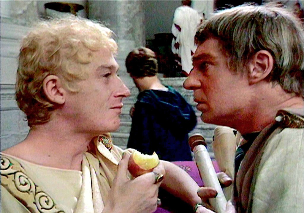 John Hurt (left) with Derek Jacobi in I, CLAUDIUS