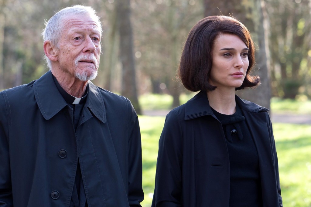 John Hurt with Natalie Portman in JACKIE