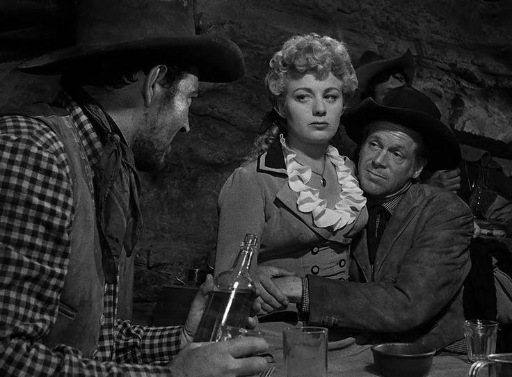 Stephen McNally, Shelly Winters and Dan Duryea in WINCHESTER '73